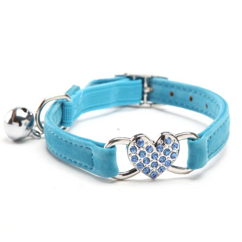 Cats Collar with Bell and Heart-Shaped Decoration  My Pet World Store