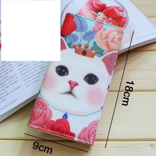 Women’s Soft Cat Printed Long Wallets  My Pet World Store