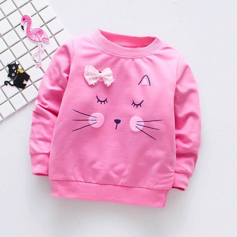 Baby's Cat Printed Sweatshirt