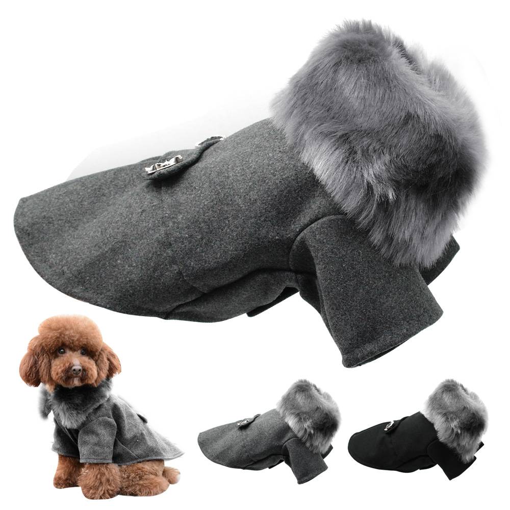 Winter Warm Furry Dog's Jacket