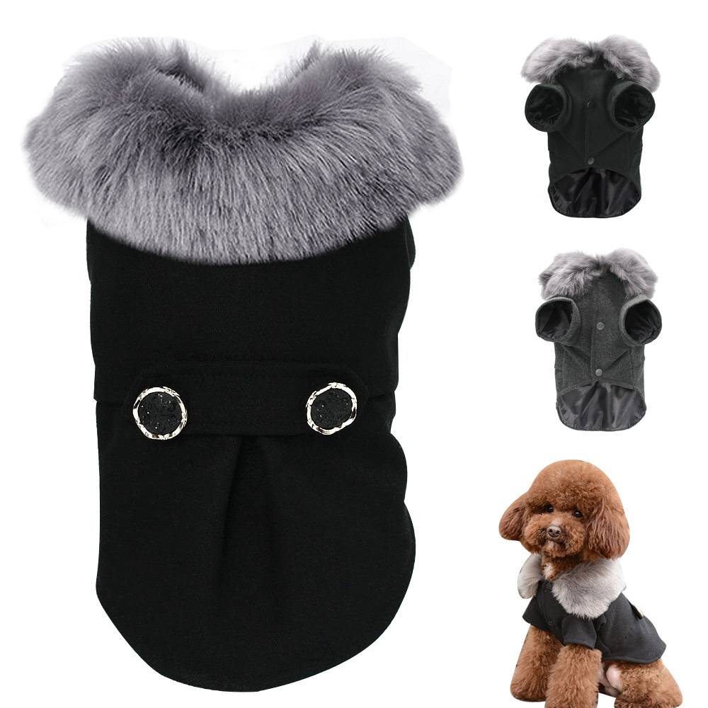 Winter Warm Furry Dog's Jacket