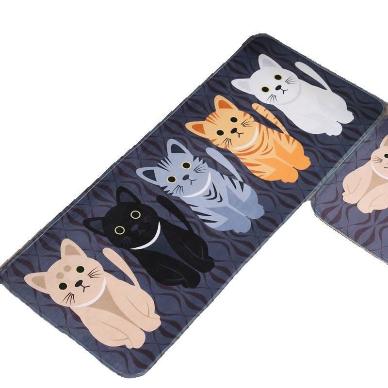 Cute Non-Slip Floor Mats With Cats Prints  My Pet World Store