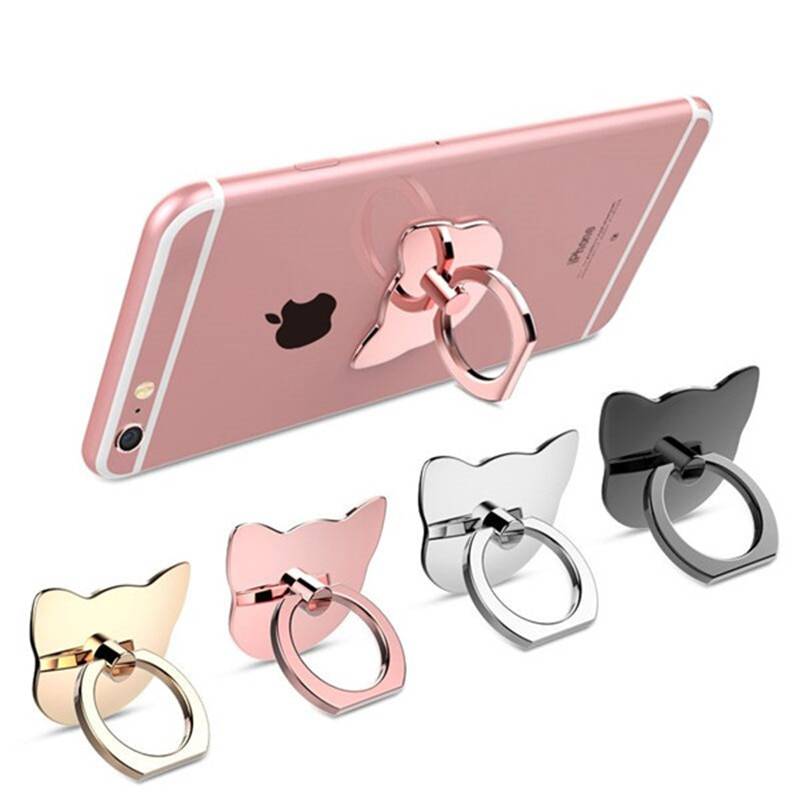 360 Degree Cat Shaped Mobile Phone Ring Holder  My Pet World Store