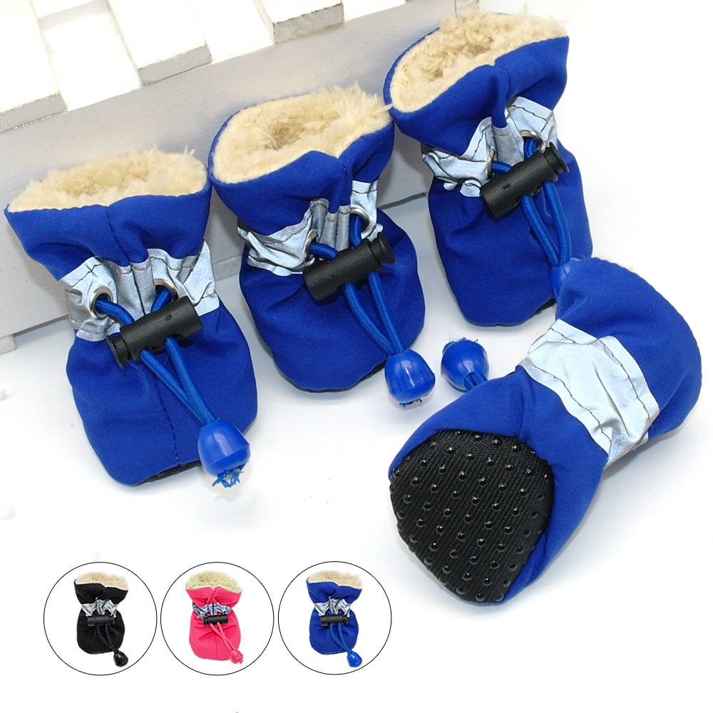 Waterproof Winter Shoes for Small Dogs and Puppies Set