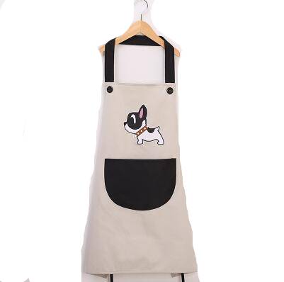Couple cute dog waterproof and oil-proof apron kitchen gowns  My Pet World Store