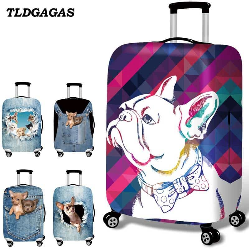 Fabric Pet Pattern Luggage Suitcase Protective Cover  My Pet World Store