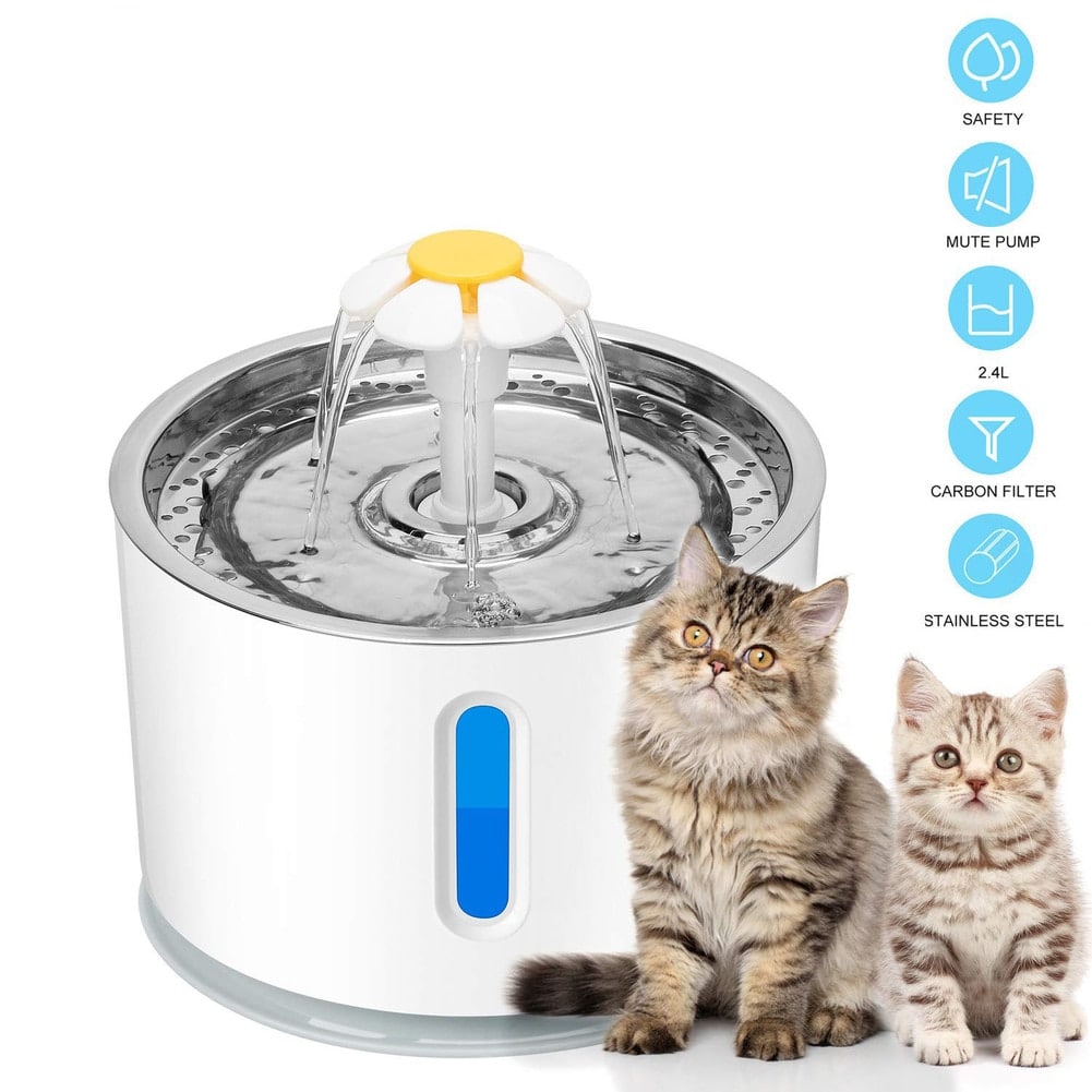 Automatic Cat Water Fountain Ultra Quiet USB-2,4 L  My Pet World Store