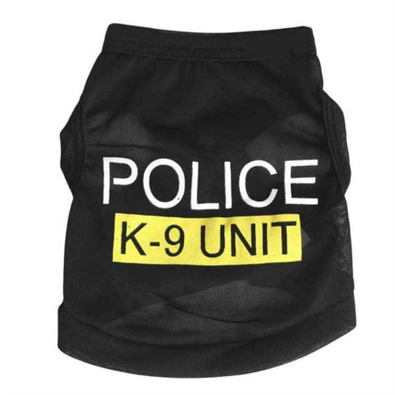 Small Dogs Police Winter Warm Vest