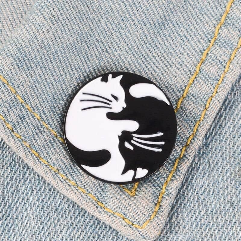 Cat Themed Metal Pin