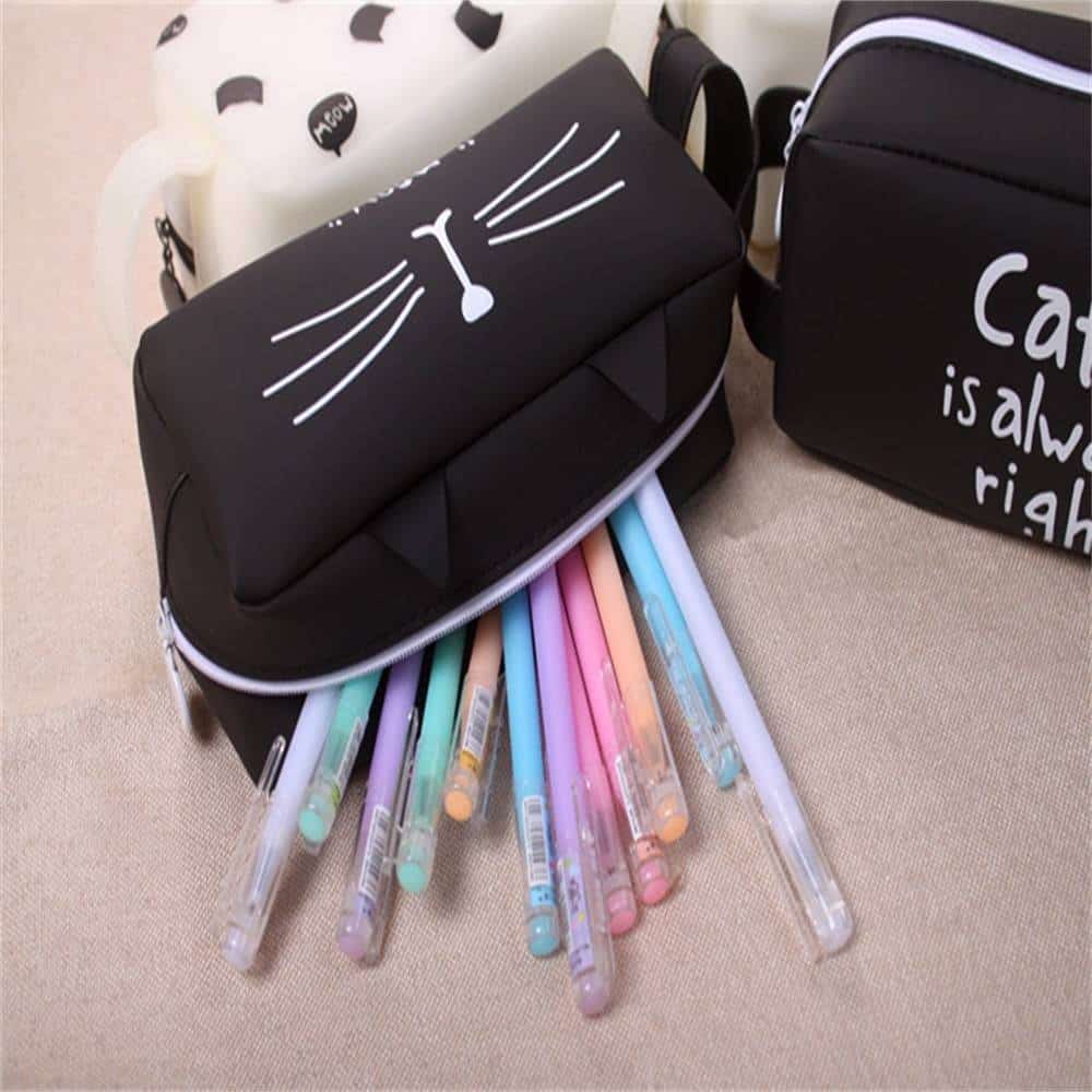 For Pet Fans Office & School Supplies Cute Cat Patterned Pencil Case  My Pet World Store