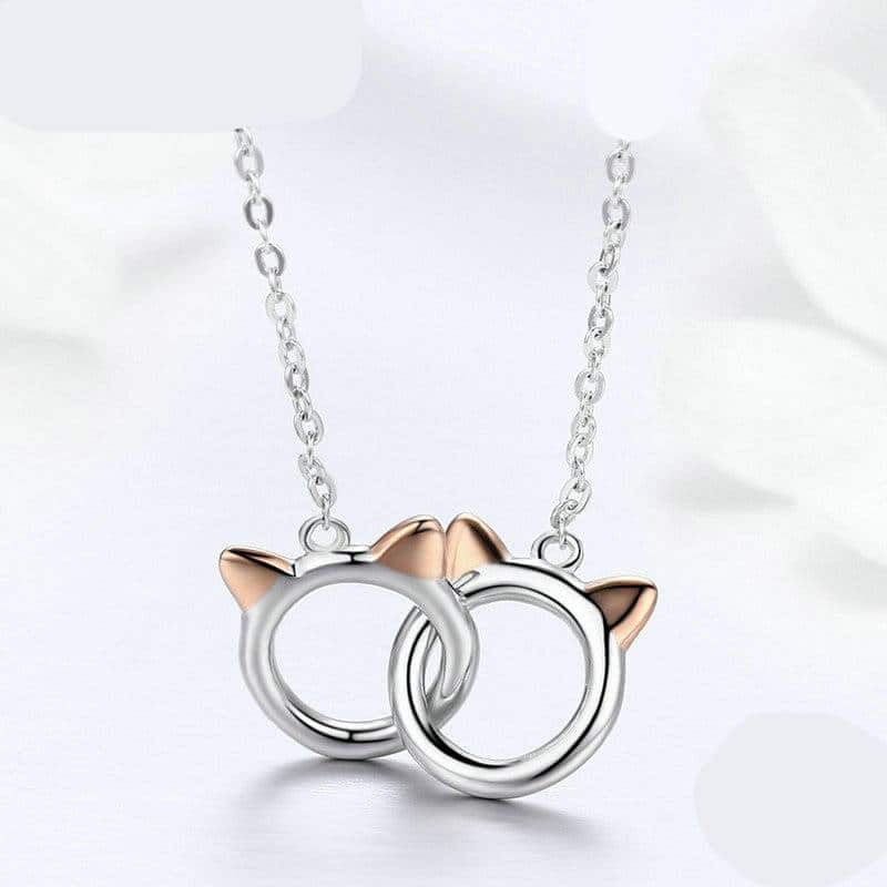 For Pet Fans Jewelry & Watches New Arrivals Women's 925 Sterling Silver Cat Patterned Neckalce  My Pet World Store