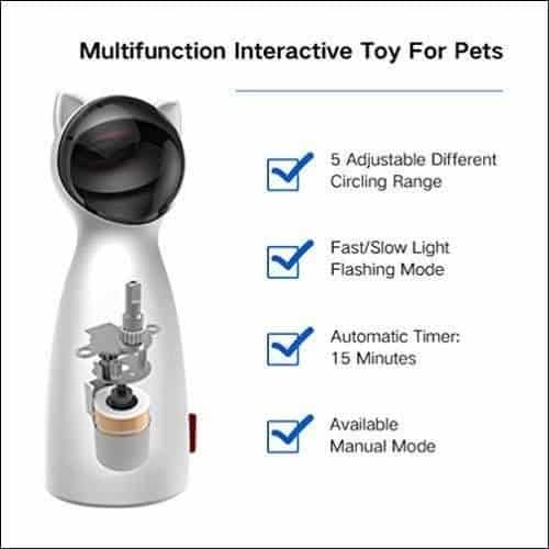 Interactive Laser 360 Degree Rotation Electronic Cat Toy