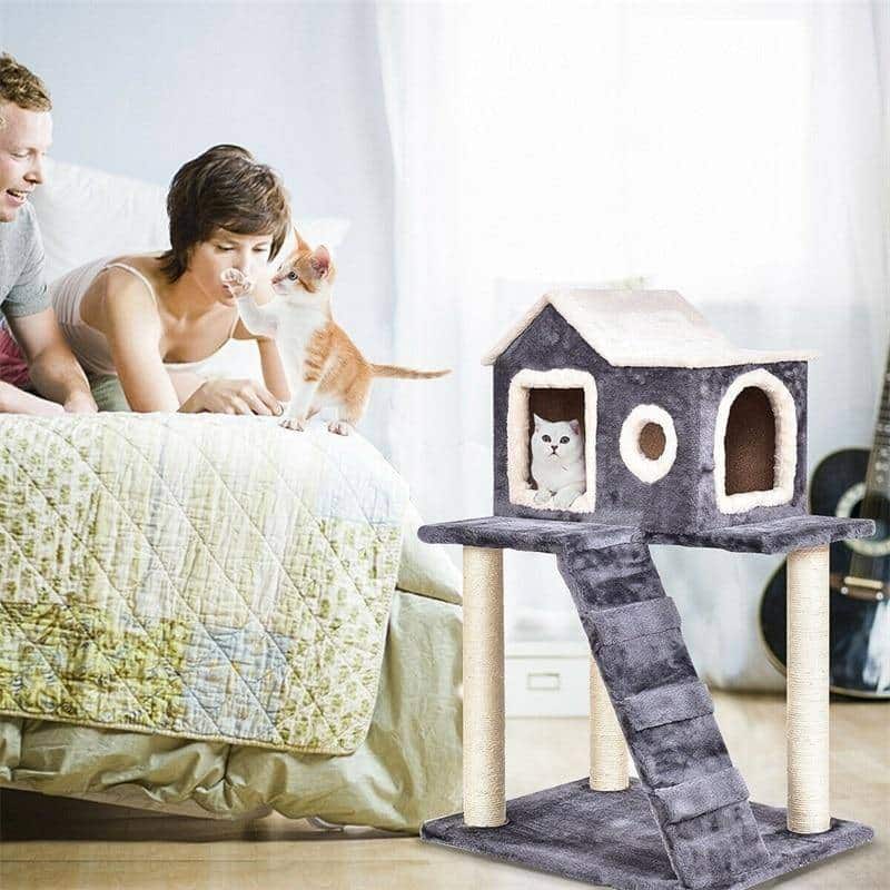 Tower Condo Scratching Ladder Cat Tree