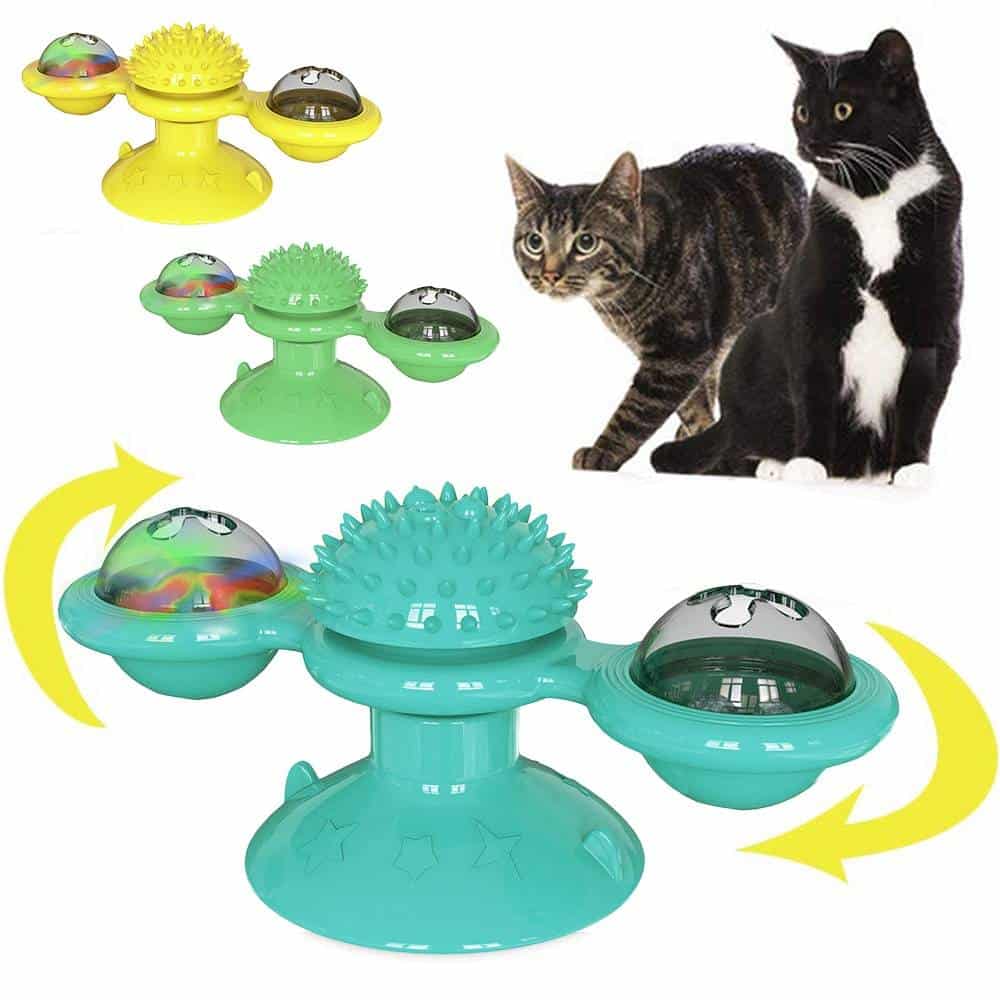 Cats Turntable Interactive Rotatable Windmill Toy