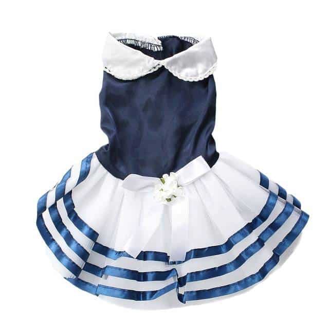 Tutu Lace Sailor Dog Dress