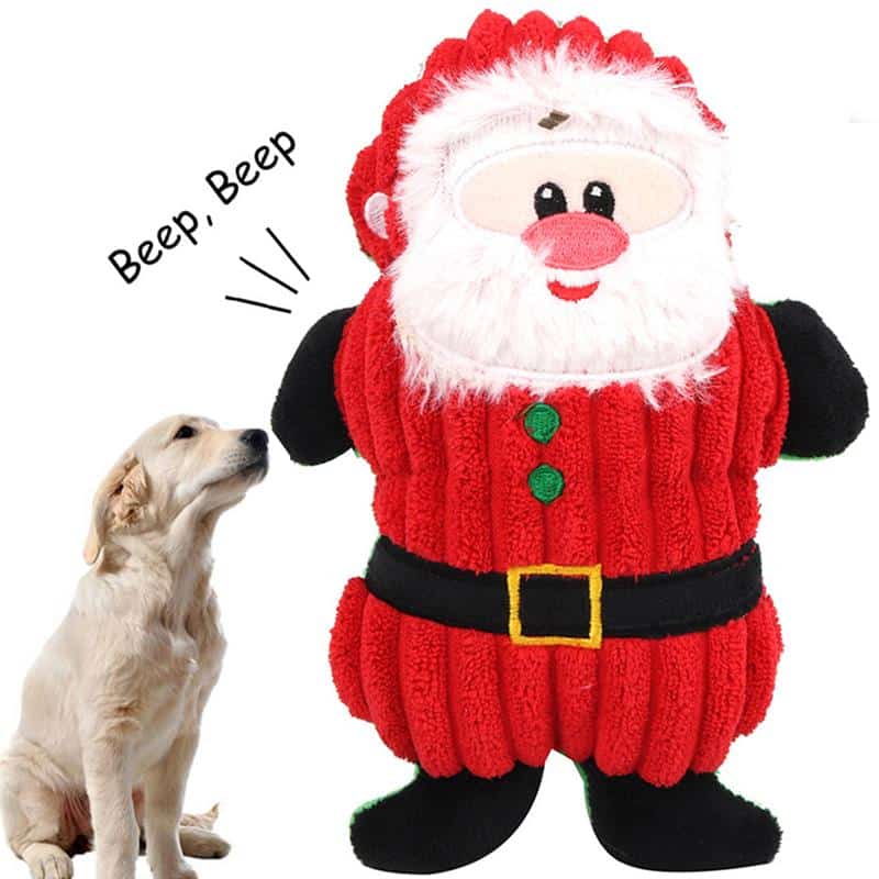 Christmas Santa Claus Dog Chew Squeaker Toys