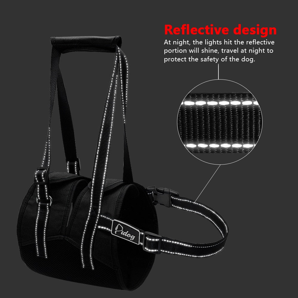 Reflective Dog Lift Harness Adjustable With Handle