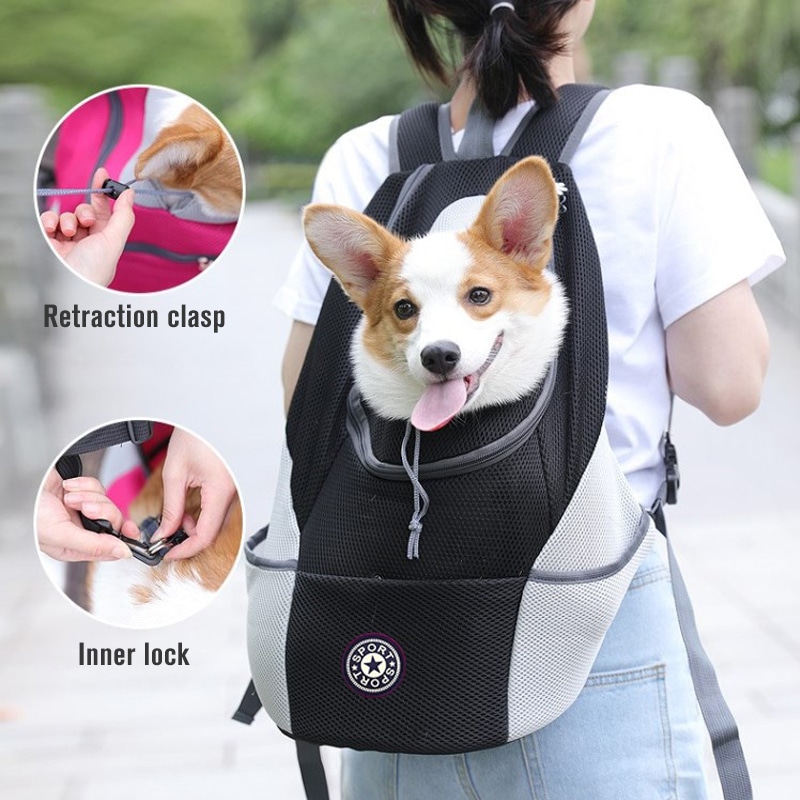 Dog Carrier Backpack Bag with Bottle