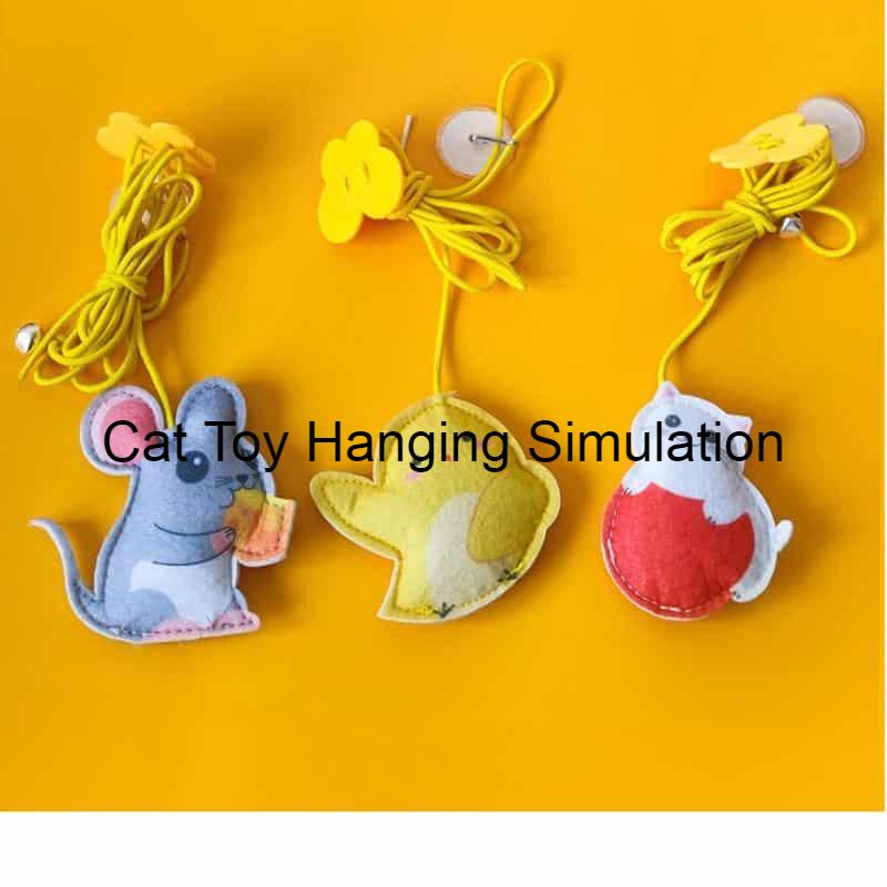Interactive Hanging Cat Toy Simulation