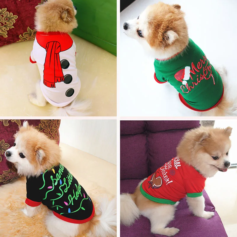 Christmas Dog Clothes Cotton Pet Hoodie