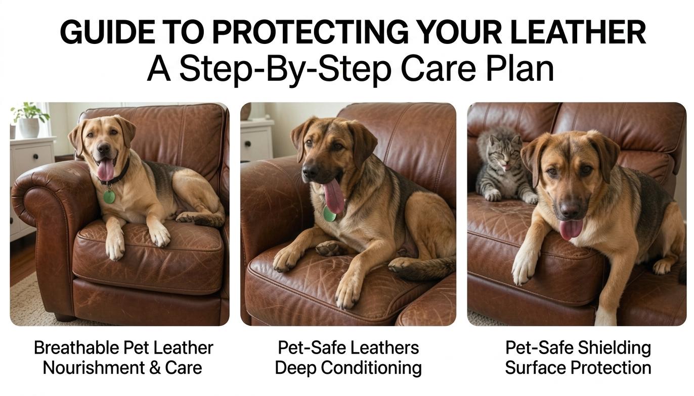 How to protect leather furniture from pet damage
